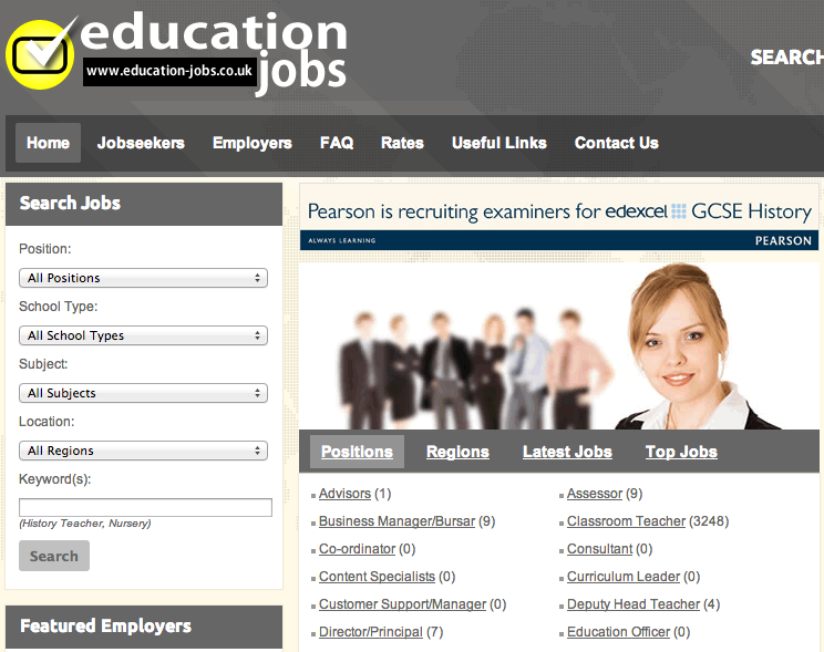 Education-jobs is a website for all classifications of staff working in schools and colleges in the UK.