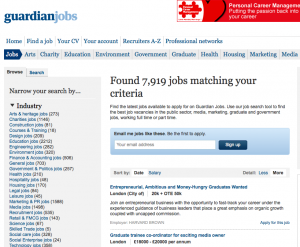 guardian jobs