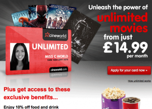 Cineworld Unlimited Card