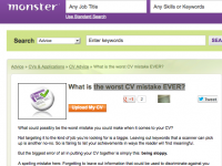 here is the most common and worst CV mistake you can do