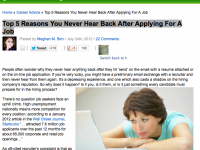 5 reasons why you don't get any answer from your job application