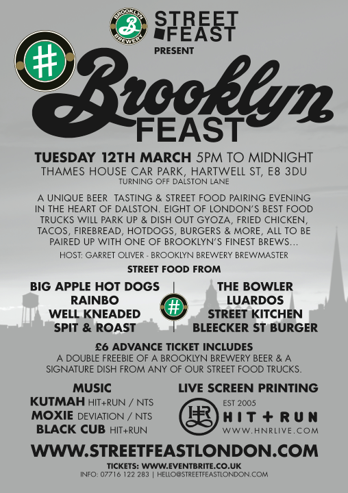 BrooklynFeast will take place at Thames House Car Park in Dalston on 12th March.
