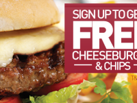 Free Burger and Chips