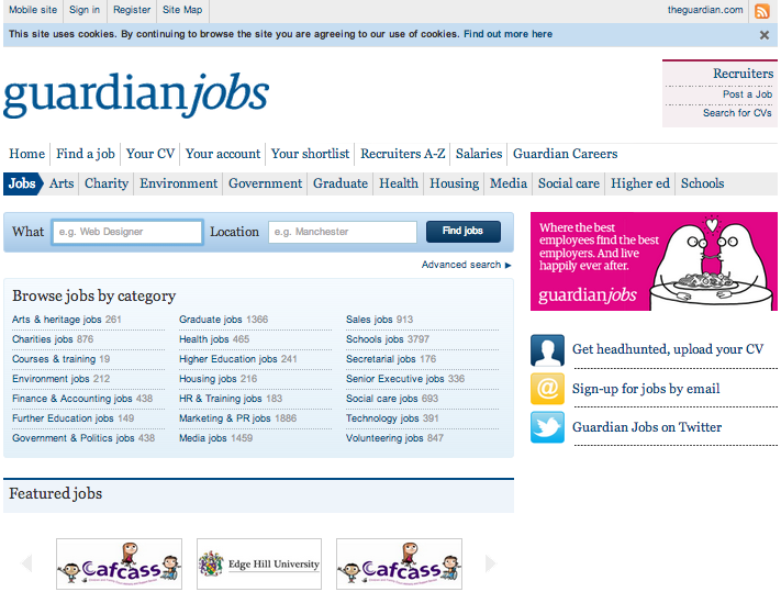 Guardian international charity jobs