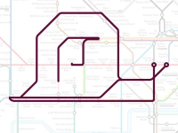 The animals on the London Underground were created by Paul in 1988 using the tube lines, stations and junctions of the London Underground map!