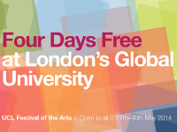 UCL Festival of the Arts 2014 banner