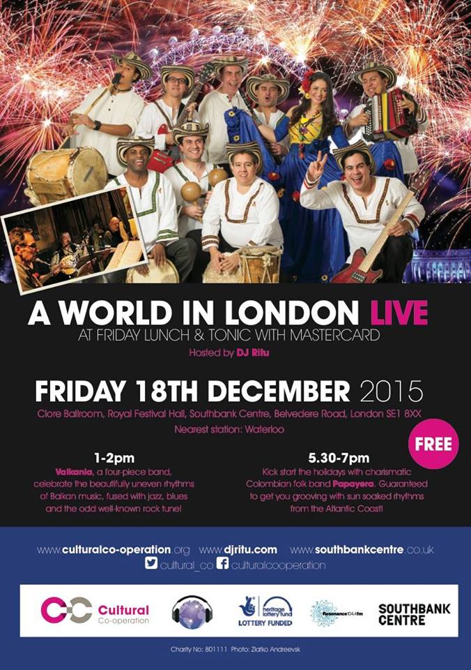 A World in London Live! Lunch Tonic Free Event