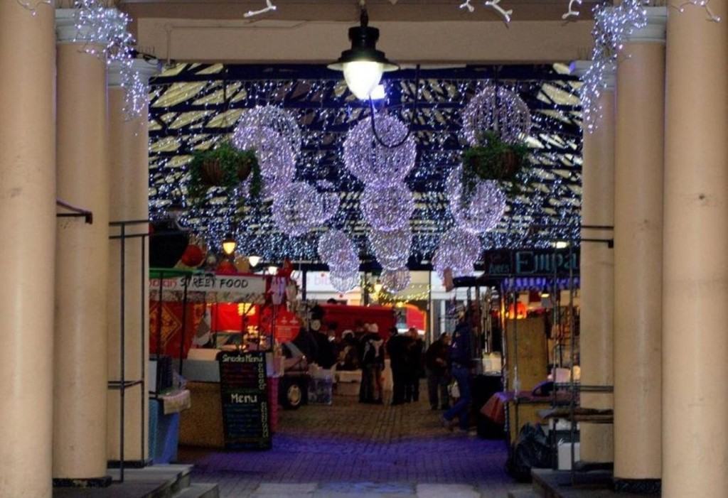 Christmas at Greenwich Market Broke in London