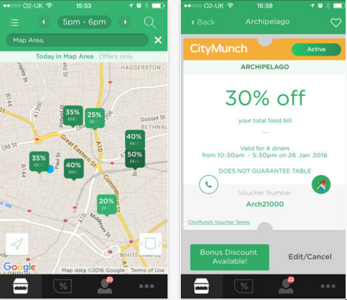 CityMunch - New App Chows Down on London food bills