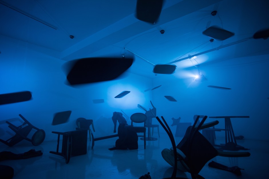 Mother The Air is Blue- Tim Shaw installation 2014