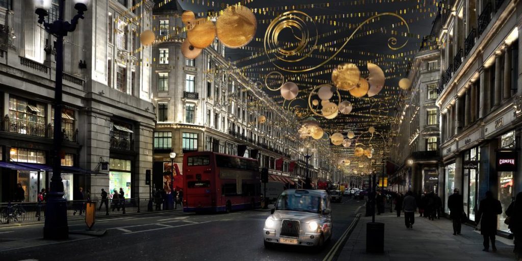 The Top 5 Places To See Christmas Lights In London Broke in London